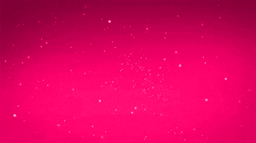 a bright pink background with a shooting star in the sky