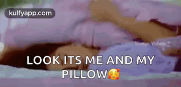 Pillow Hug Flirt GIF