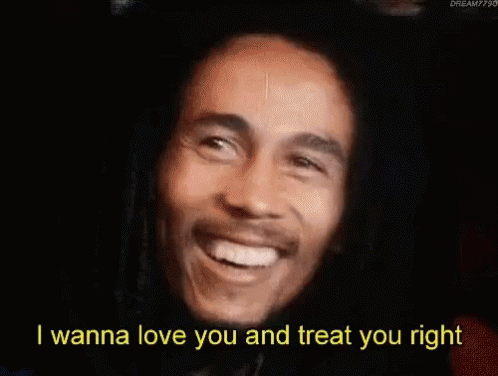 Love Bob Marley GIF - Love Bob Marley Treat You Right GIFs