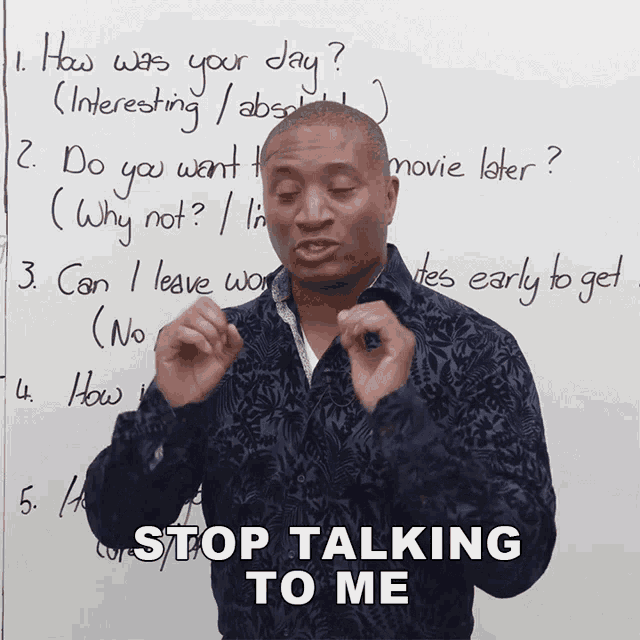 Stop Talking To Me James GIF - Stop Talking To Me James Engvid GIFs