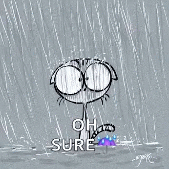 Rainy Cat GIF - Rainy Cat Raining GIFs