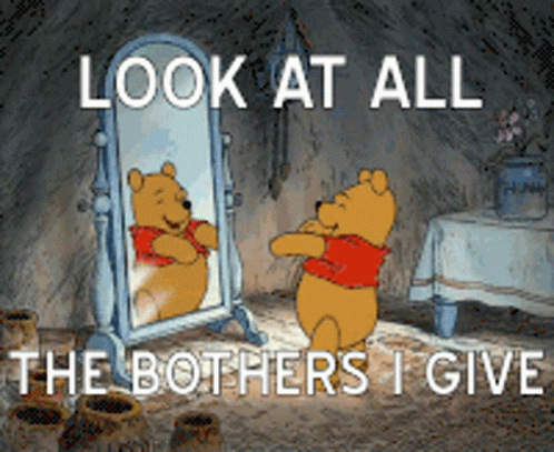 Look At All The Bothers I Give Winnie The Pooh GIF - Look At All The Bothers I Give Winnie The Pooh Spin GIFs