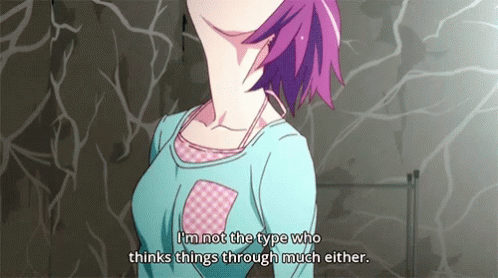 Magialight Anime GIF - Magialight Anime Im Not The Type Whoe Thinks Things Through GIFs