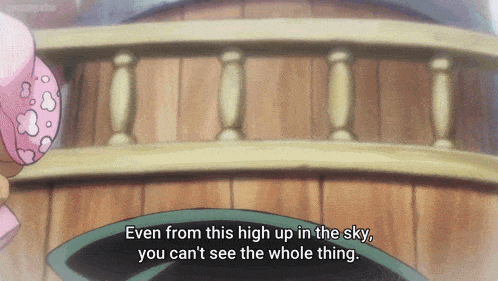 even from this high up in the sky you can t see the whole thing
