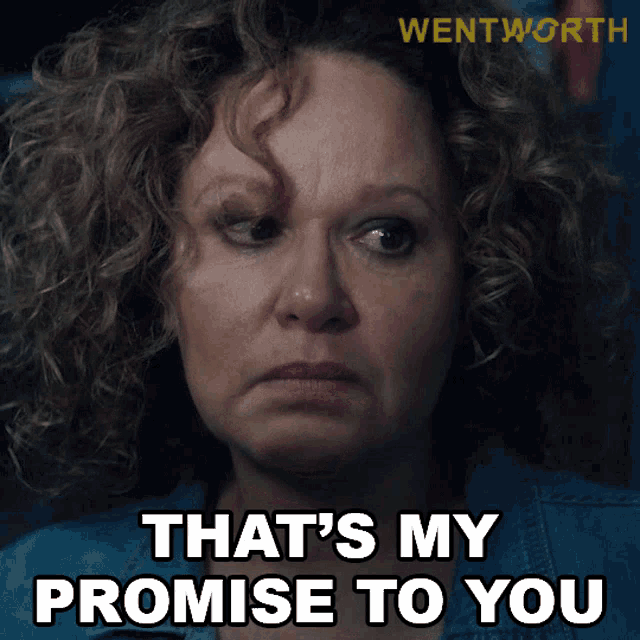 Thats My Promise To You Rita Connors GIF - Thats My Promise To You Rita Connors Wentworth GIFs