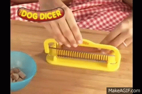 Hotdog Slicer GIF - Hotdog Slicer Chopper GIFs
