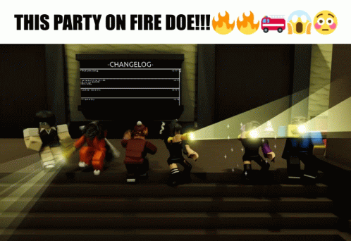 Roblox Party GIF - Roblox Party Fire GIFs