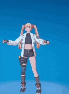 a girl in a white jacket is holding a stick with flames on it
