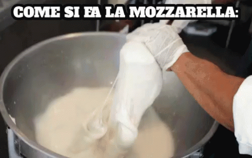Mozzarella Mozzarella Di Bufala Campana Caseificio Come Si Fa La Mozzarella Prodotti Casearei GIF - Latticini Latticino Derivati Del Latte GIFs
