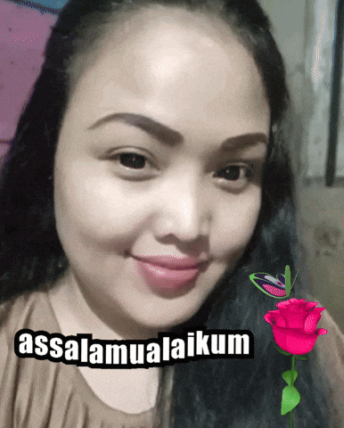 a woman 's face is shown with the words assalamualaikum on the bottom