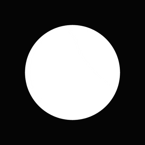 a white circle on a black background that is empty