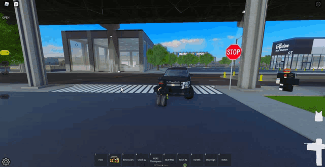 a stop sign is in the middle of a road