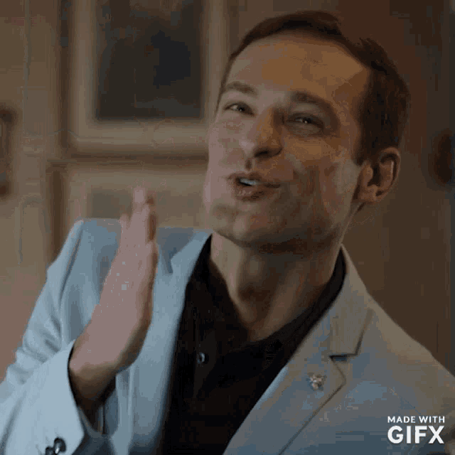 Kiss Flying Handsome GIF