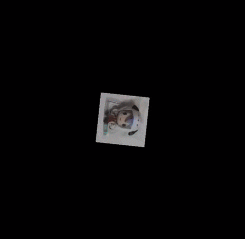 a stuffed animal in a plastic bag with a sticker that says ' i love you ' on it
