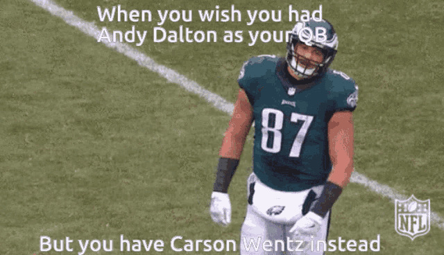 Carson Wentz Andy Dalton GIF - Carson Wentz Andy Dalton Philadelphia Eagles GIFs
