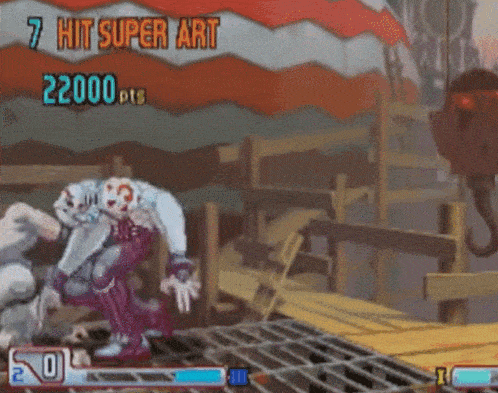 a video game is being played with the number 2 on the bottom right
