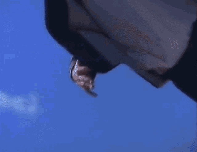 a blurry picture of a person floating in the air
