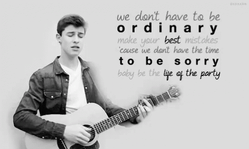 Shawn Mendes: We Don'T Have To Be Ordinary GIF - Shawnmendes Life Of The Party Dont Have To Be Ordinary GIFs
