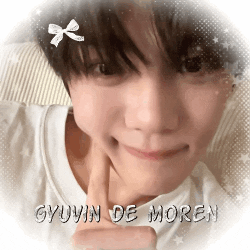 a picture of a person with the name gyuvin de moren written on it