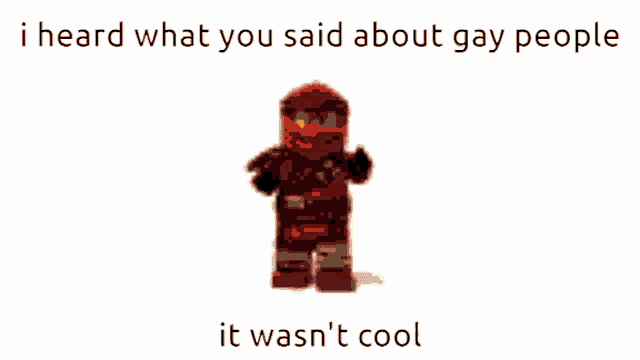a picture of an explosion with the words i heard what you said about gay people it was n't cool