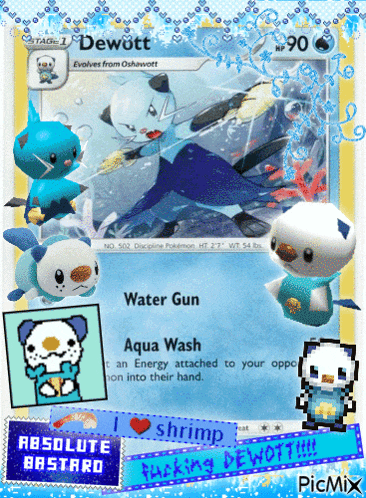 a picture of a pokemon card that says absolute bastard