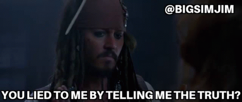 You Lied To Me By Telling Me The Truth Johnny Depp GIF - You Lied To Me By Telling Me The Truth Johnny Depp Depp GIFs