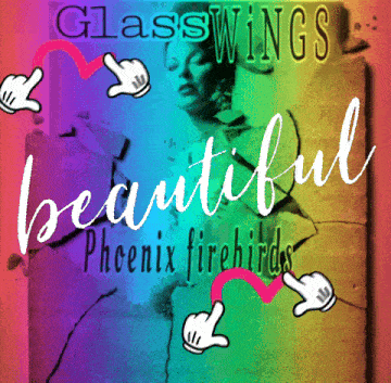 a colorful poster with the words beautiful phoenix firebirds