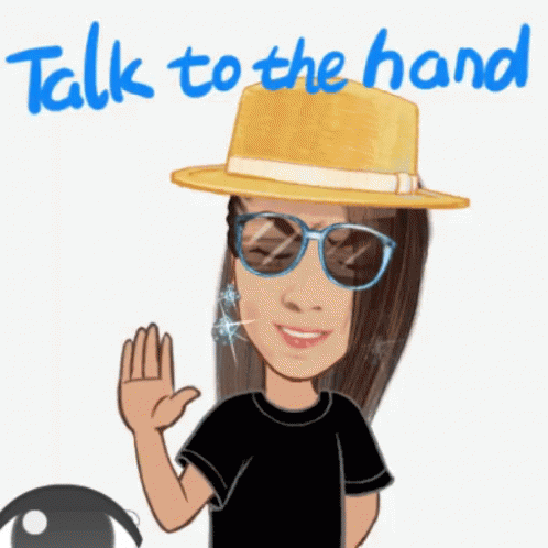 Talk To The Hand Saqui GIF - Talk To The Hand Saqui Lehie GIFs