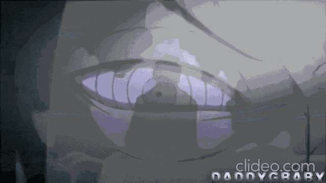 a close up of a person 's eye with the words daddybaby on the bottom right