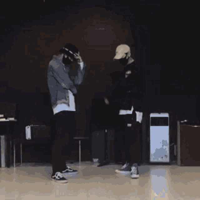 a light is shining on a wooden floor