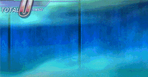 a blue background with the words total 0 damage written on it