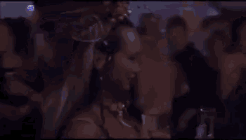 a man is dancing in a club with the words sup sup sup sup sup