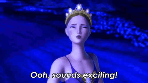 a barbie doll is wearing a tiara and a purple dress .