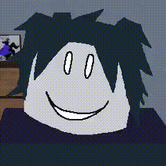 a pixel art drawing of a person 's face with a smiley face .