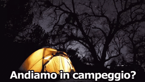 Campeggio Tenda Natura Avventura Viaggio GIF - Camping Tent Nature GIFs