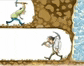 a man is carrying a backpack and a hammer while another man is carrying a hammer .