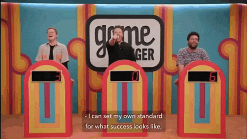 a group of men are playing a game called game ger
