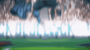 a blurred image of a soccer field with the word team visible in the foreground