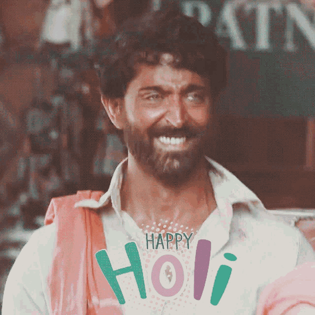 Happy Holi Holi Hai GIF - Happy Holi Holi Hai Hrithik GIFs
