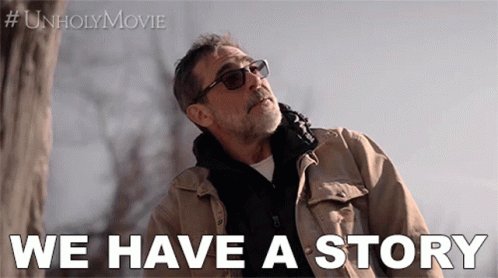 We Have A Story Gerald GIF - We Have A Story Gerald Jeffrey Dean Morgan GIFs
