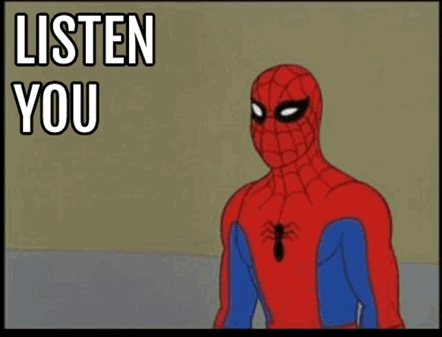 a cartoon of spider-man with the words everybody uses drugs above him