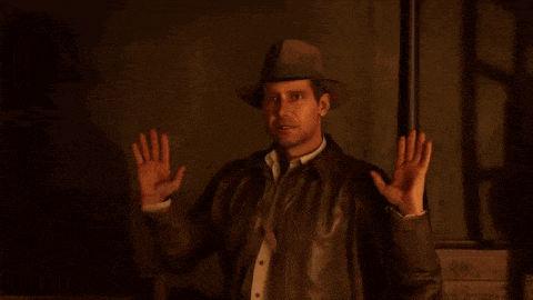 a man in a hat and tie says i 'll knock your teeth out