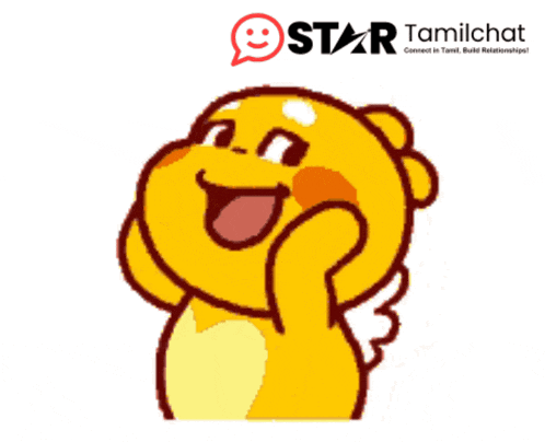 a picture of a cartoon character with the words star tamilchat behind him