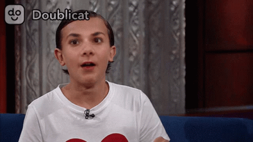 Millie Bobby Brown What GIF - Millie Bobby Brown What Shocked GIFs