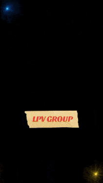 the lpv group logo is surrounded by flames and stars