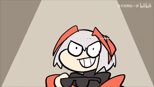 a cartoon character with glasses and a hat is holding a controller .