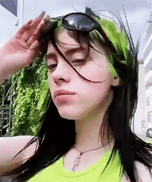Billie Eilish Sunglasses GIF - Billie Eilish Sunglasses Shades On GIFs