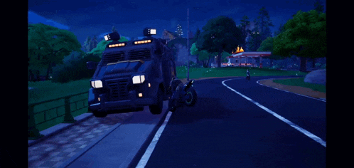 a motorcycle is flying through the air in front of an explosion