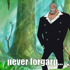 a man in a suit is standing in a forest with the words never forgarp