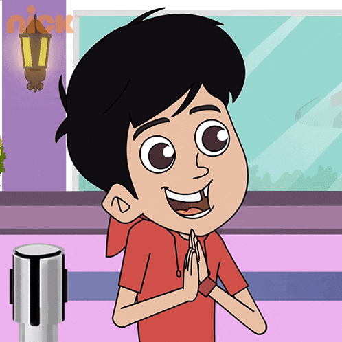 a cartoon of a boy with the word nick on the bottom